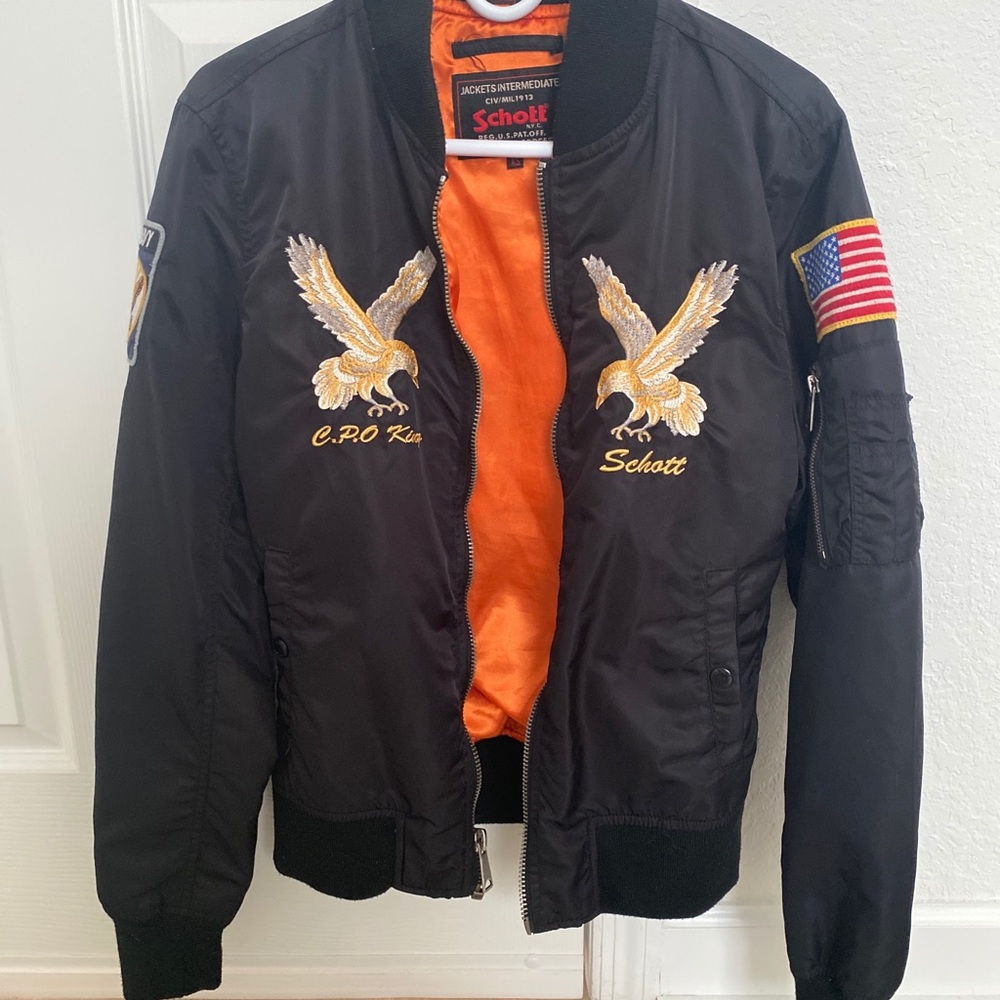 Schott MA-1 Eagle Nylon Flight Jacket